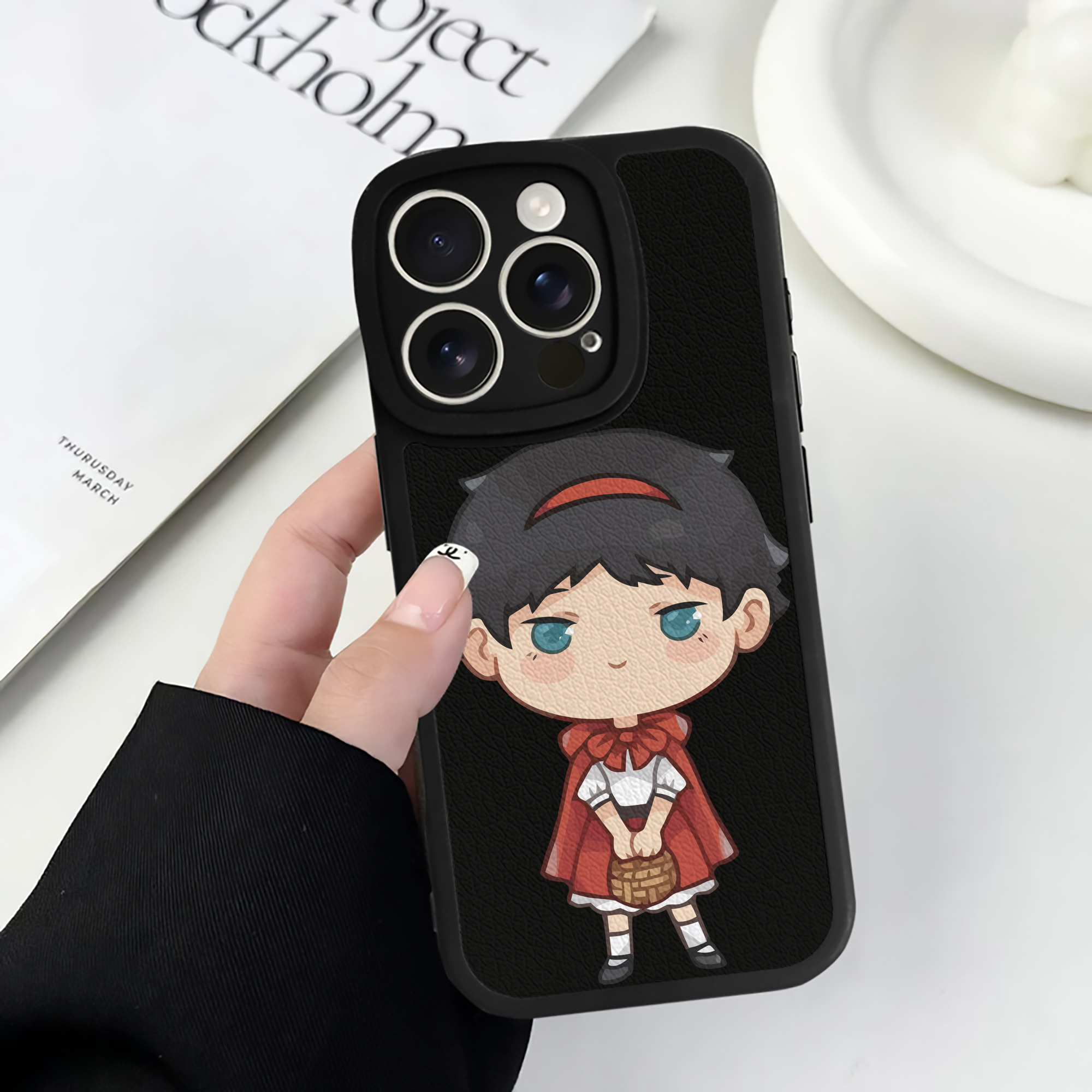 （画像用） ハイキュー!! Haikyu!! 【iPhone 16シリーズ対応】シリコンスマホケース（レザー調） 材質：シリコン